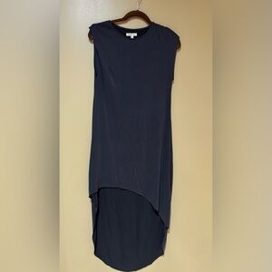 Black Sleeveless High-Low Dress